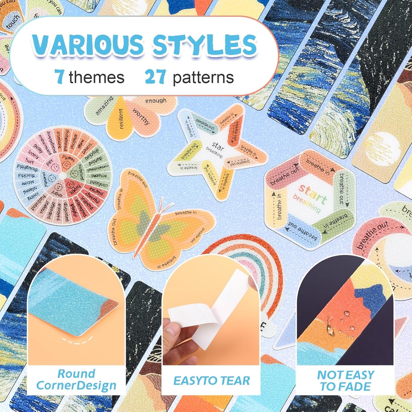 102 PCS Sensory Stickers – Calm Your Mind, Focus Your Energy