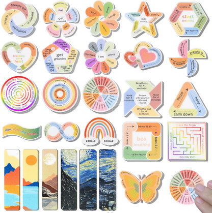 102 PCS Sensory Stickers – Calm Your Mind, Focus Your Energy